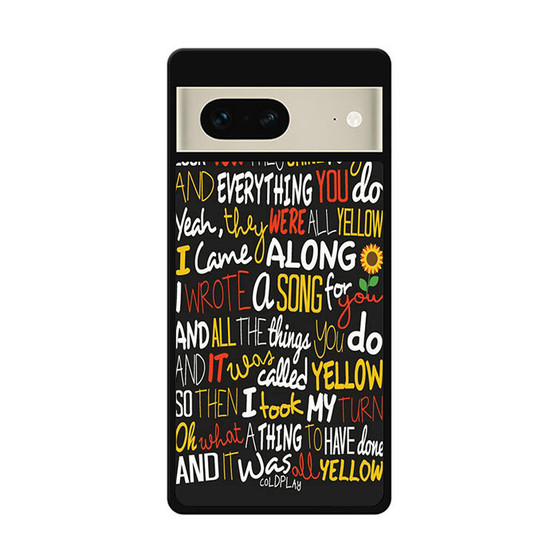 Coldplay Lyrics 2 Google Pixel 7 | Google Pixel 7 Pro Case