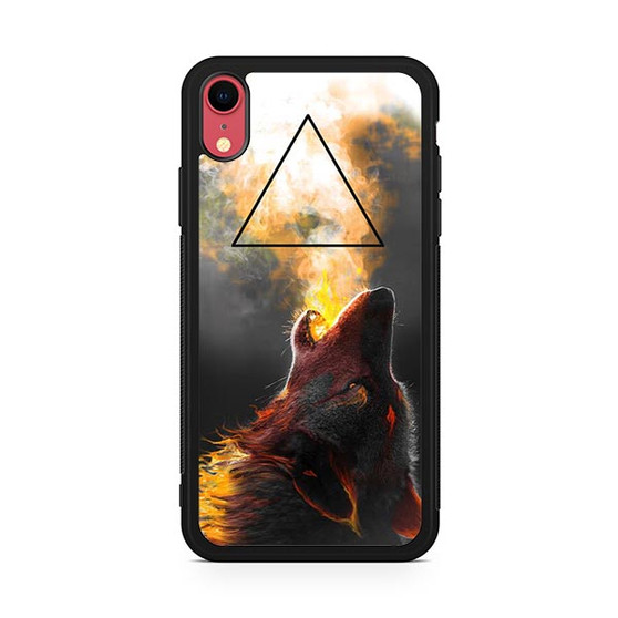 Howling triangle wolf iPhone XR Case
