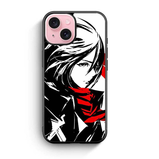 Attack on the Titan Mikasa 2 iPhone 15 Case