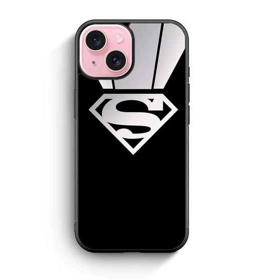 Black Superman iPhone 15 Case