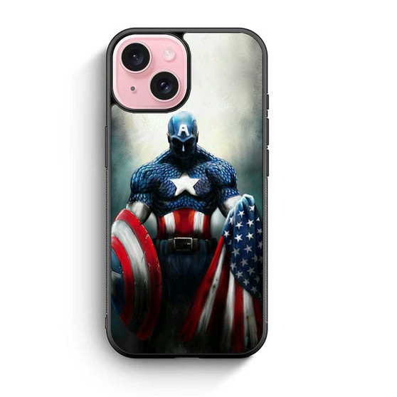 Captain America Art iPhone 15 Case