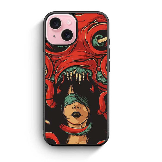 Japan Classic Octpus Art iPhone 15 Case