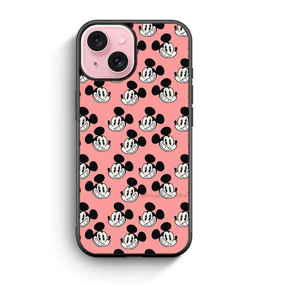 Smiling mickey collage iPhone 15 Case