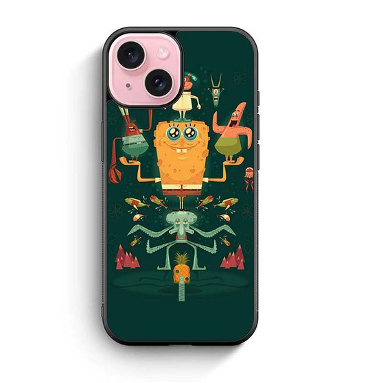 Spongebob Pixel Arts iPhone 15 Case