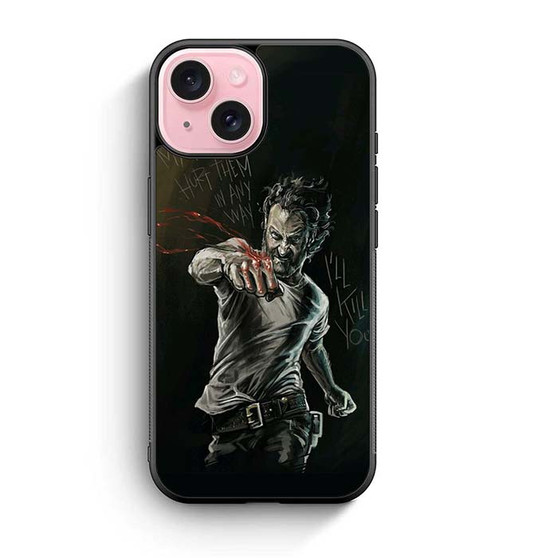The Walking Dead Rick Quotes iPhone 15 Case