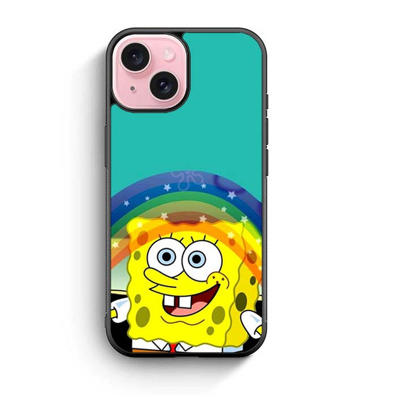 Spongebob Square Pants in Rainbow iPhone 15 Case