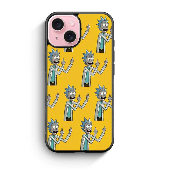 Rick and Morty Mocking Rick iPhone 15 Case