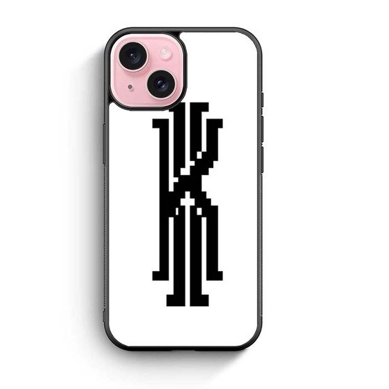 Kyrie irving logo Pixel iPhone 15 Case