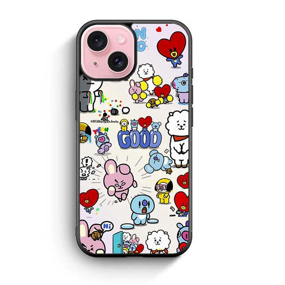 BTS Doodle 2 iPhone 15 Case