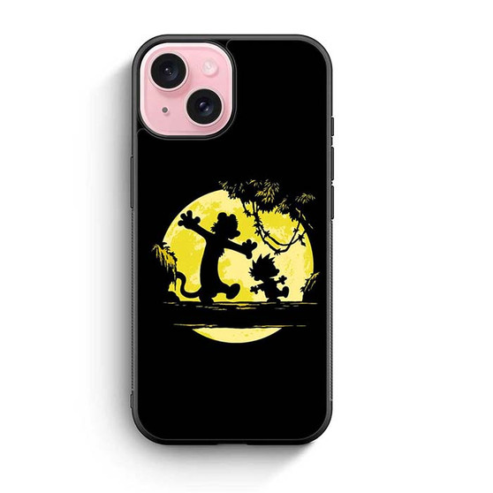 Calvin and Hobbes Night Adventure iPhone 15 Case