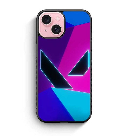 Valorant Neon Logo iPhone 15 Case