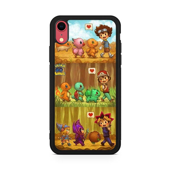 Pokemon Digimon Yugo Oh iPhone XR Case