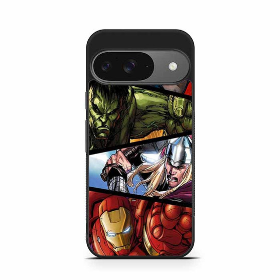 Captain America and Hulk and Thor and Iron man Google Pixel 9 Case