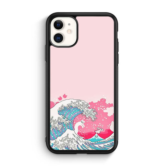 Ocean Wave in Pink Art iPhone 12 Mini | iPhone 12 Case