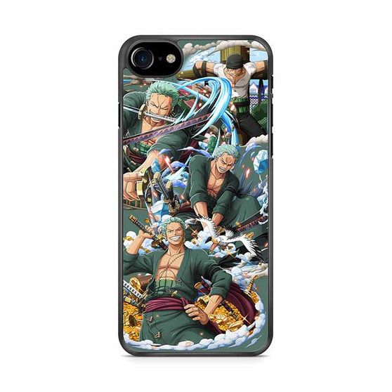 One Piece Collage Roronoa Zoro iPhone SE 2020 Case