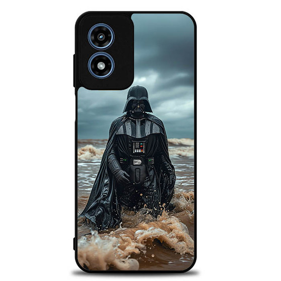Darth Vader Star Wars in Beach Motorola Moto G Play 2024 Case