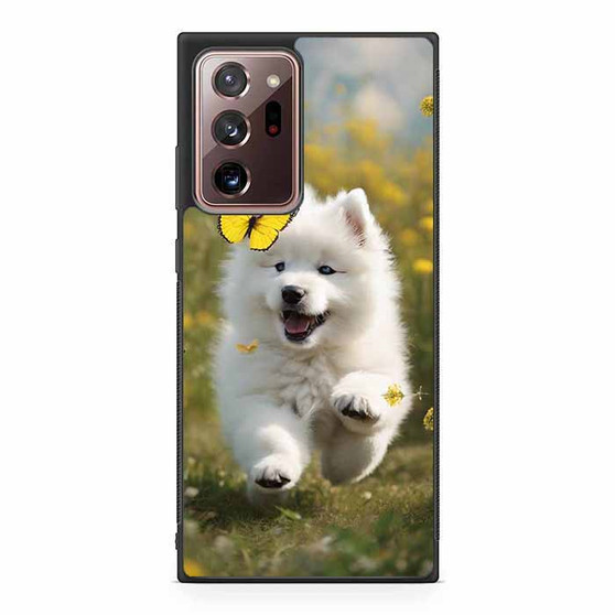 Cute puppy catching butterfly Samsung Galaxy Note 20 Ultra 5G Case