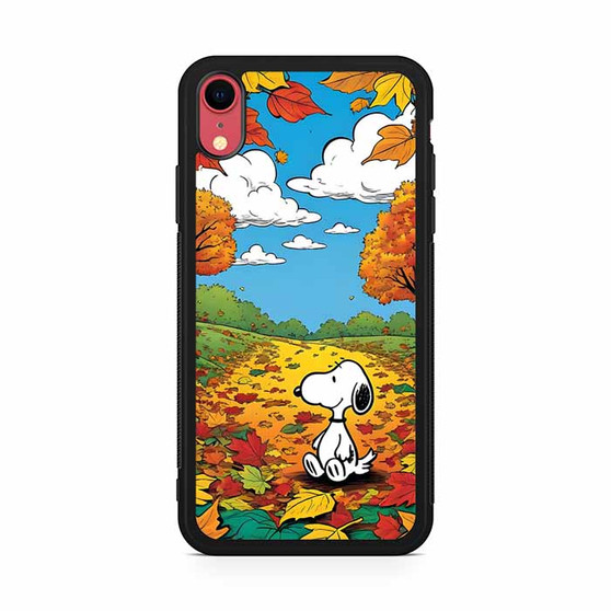Snoopy Autumn iPhone XR Case Snoopy Autumn iPhone XR Case