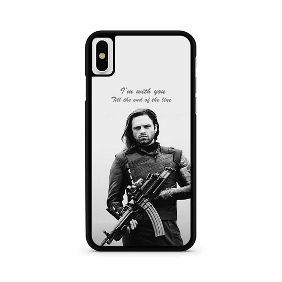 The avengers bucky quote iPhone X | iPhone XS Max case