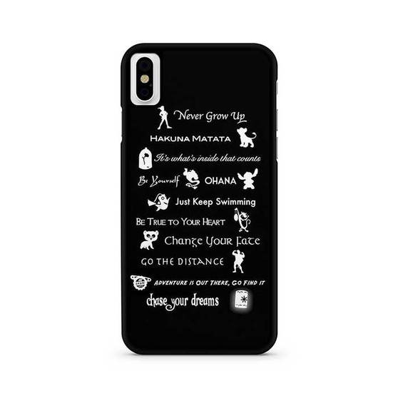 All Disney QUOTES iPhone X / XS | iPhone XS Max Case All Disney QUOTES iPhone X / XS | iPhone XS Max Case