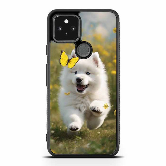 Cute puppy catching butterfly Google Pixel 5 | Pixel 5a 5G Case