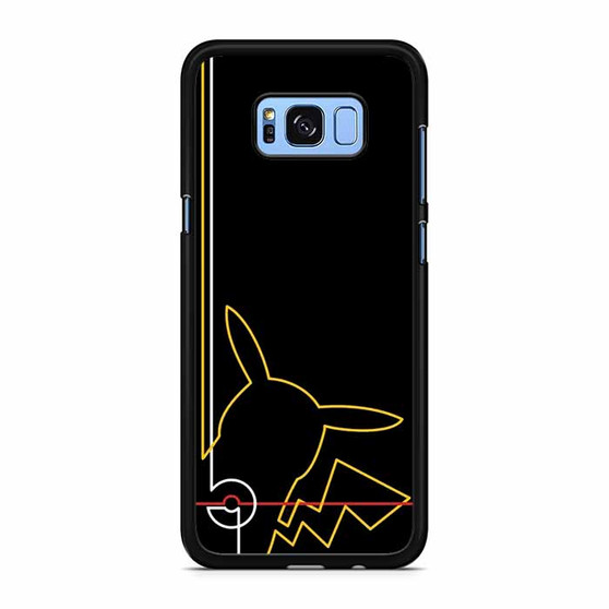 Pikachu pokemon line Samsung Galaxy S8 | S8+ Case