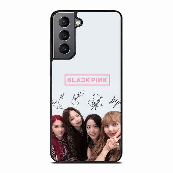 Black Pink Signature 4 Samsung Galaxy S21 Case