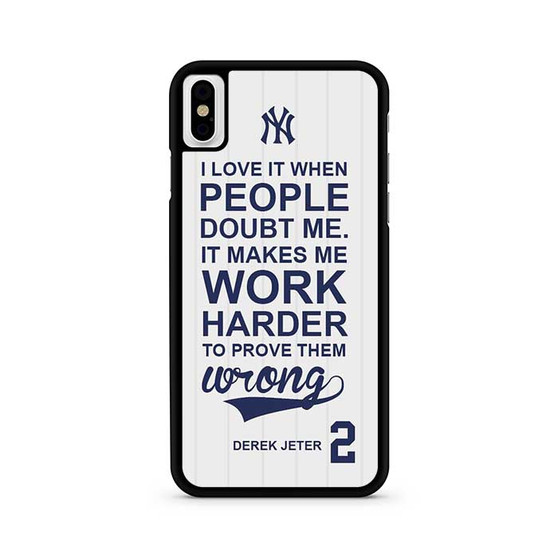 Derek Jeter Quote iPhone X / XS | iPhone XS Max Case