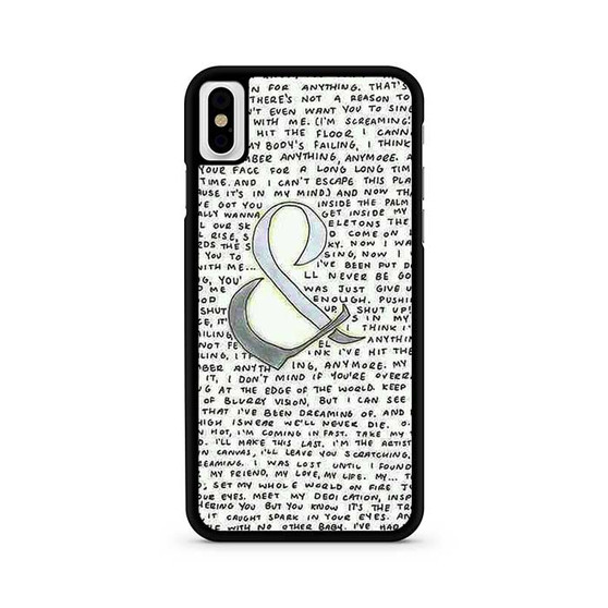 Of Mice & Men Lyrics 7 iPhone X / XS | iPhone XS Max Case Of Mice & Men Lyrics 7 iPhone X / XS | iPhone XS Max Case