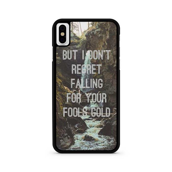 One Direction Quotes Fool's Gold 2 iPhone X / XS | iPhone XS Max Case One Direction Quotes Fool's Gold 2 iPhone X / XS | iPhone XS Max Case