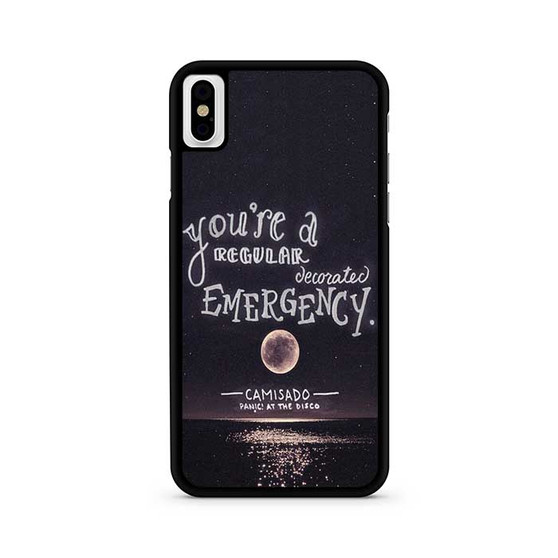 Panic at the disco Quotes 1 iPhone X / XS | iPhone XS Max Case Panic at the disco Quotes 1 iPhone X / XS | iPhone XS Max Case