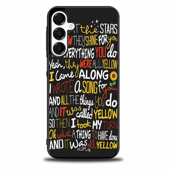 Coldplay Lyrics 2 Samsung Galaxy A16 5G Case