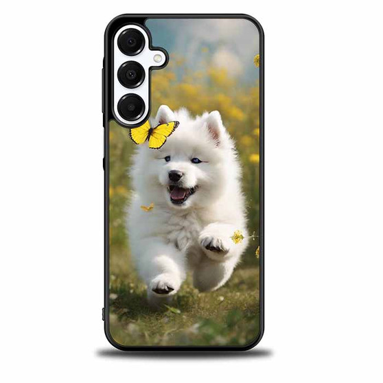 Cute puppy catching butterfly Samsung Galaxy A16 5G Case