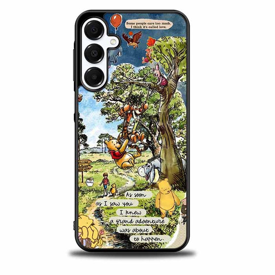 Winnie the pooh and friends quote Samsung Galaxy A16 5G Case