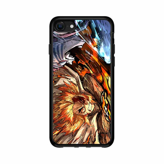 Demon Slayer Akaza vs Rengoku 2 iPhone 16e Case
