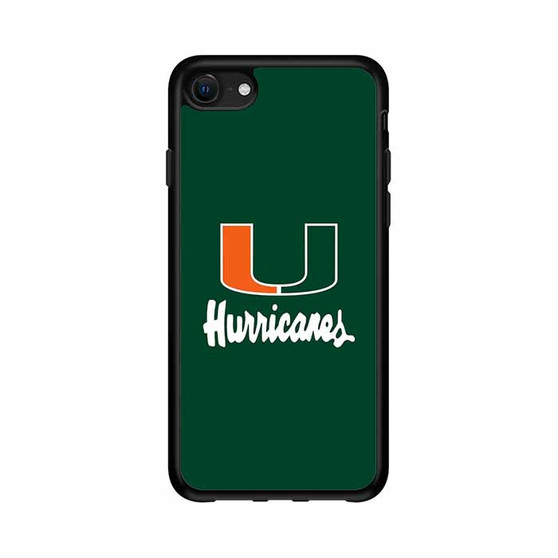 Miami Hurricanes Logo iPhone 16e Case
