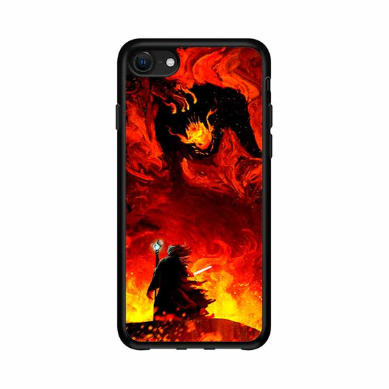 The lord of the rings Gandalf vs Balrog iPhone 16e Case