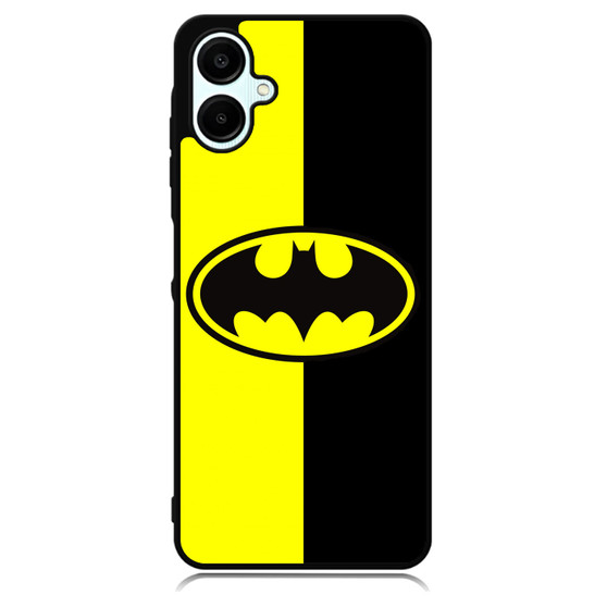 Batman Old Logo With Black & Yellow Background Samsung Galaxy A06 Case