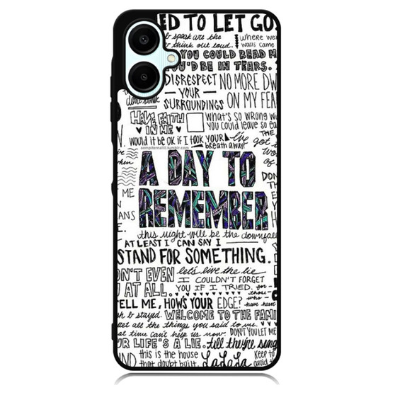 A day to remember Lyrics Samsung Galaxy A06 Case