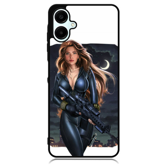 Black Widow With the Sniper Samsung Galaxy A06 Case