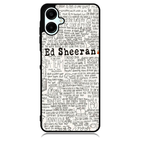 Ed Sheeran All Lyrics Samsung Galaxy A06 Case