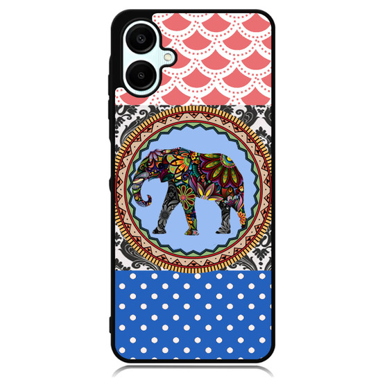 elephant aztec floral art Samsung Galaxy A06 Case