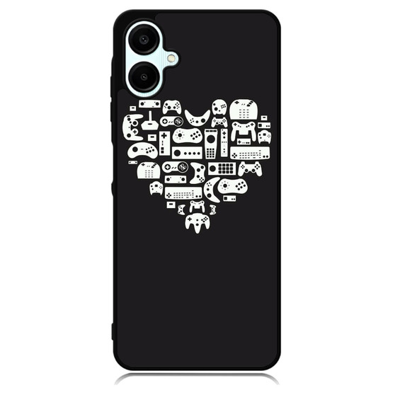 Gaming Stick in Hearth Pattern Samsung Galaxy A06 Case