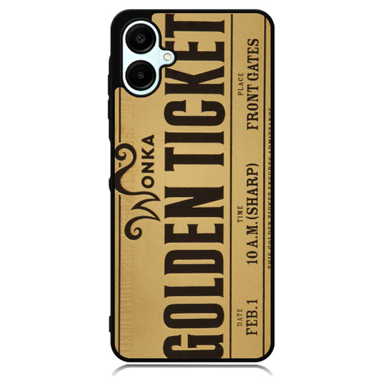 golden ticket willy wonka Samsung Galaxy A06 Case