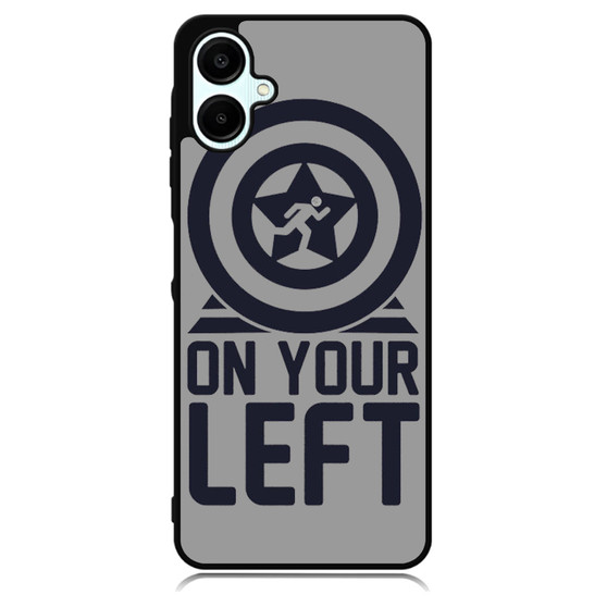 On your left captain america 1 Samsung Galaxy A06 Case