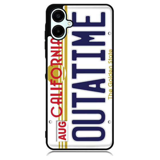 Outatime Back To The Future California License Plate Samsung Galaxy A06 Case