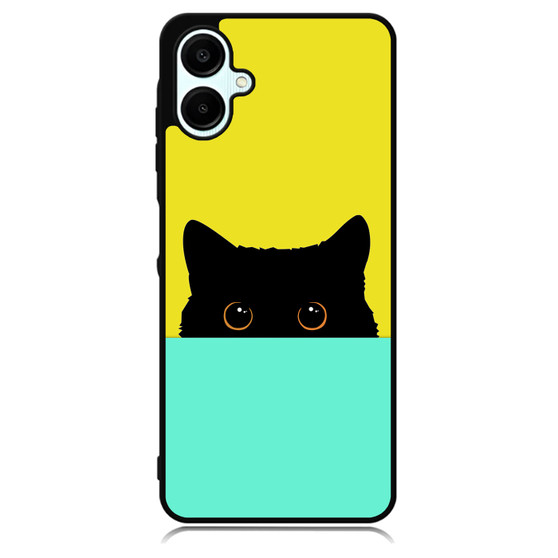 Cute Black Cat Samsung Galaxy A06 Case