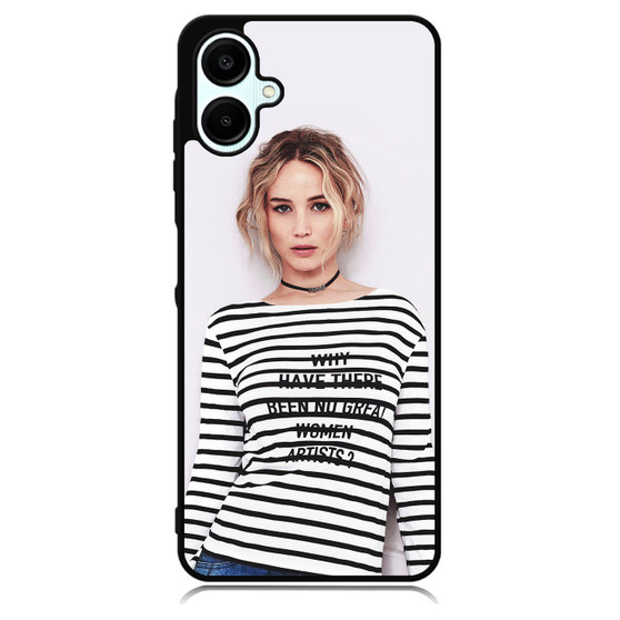 Jennifer Lawrence Natural Samsung Galaxy A06 Case