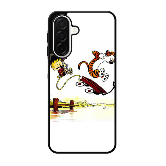 Calvin and Hobbes Playing Together Samsung Galaxy A26 5G Case