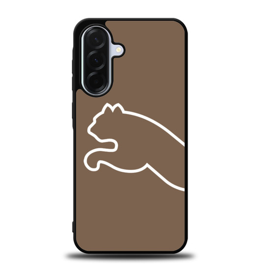 brown puma half logo Samsung Galaxy A36 5G Case